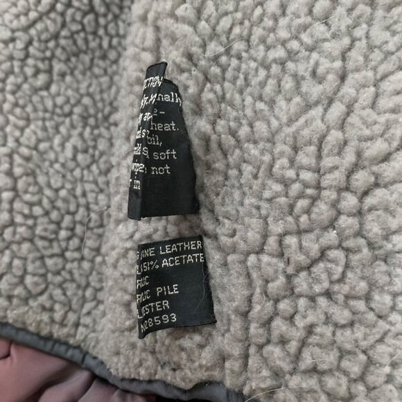 Vtg 80s Members Only Mens Dark Gray Leather Lined Moto Jacket Mens SZ 40 - Picture 6 of 16